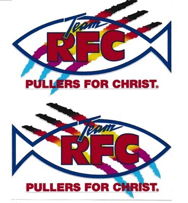 Pullers For Christ Decal Set Retired Logo