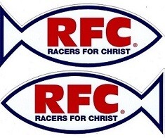 Racers For Christ Die Cut Decal Set
