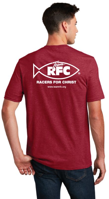 Racers For Christ Logo T-Shirt - Red/Maroon (XL only)