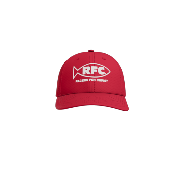 Red Stretch-Tek Adjustable Cap