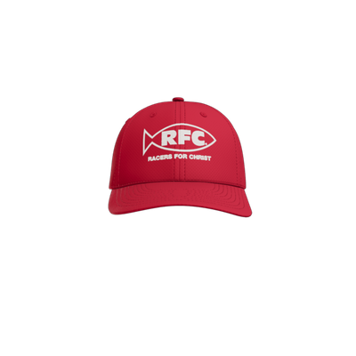 Red Stretch-Tek Adjustable Cap