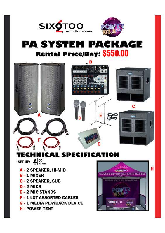 PA SYSTEM PACKAGE