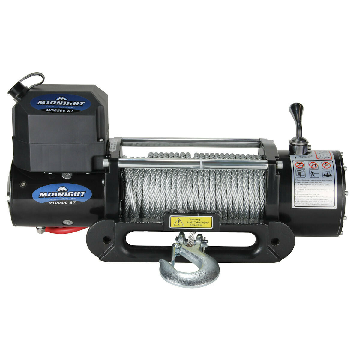 Moto Alliance Viper Midnight 8,500lb. Recovery Truck Winch