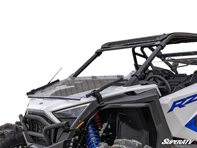 Superatv Polaris RZR Pro XP Scratch Resistant Flip Down Windshield