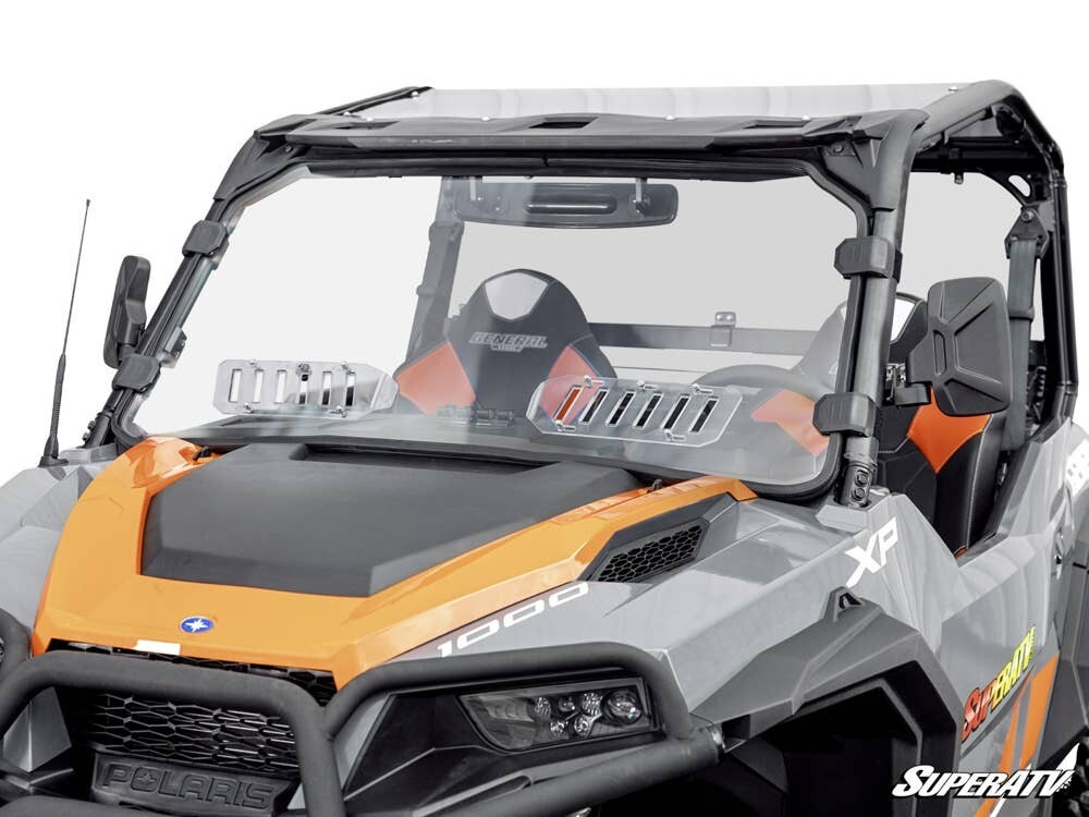 Superatv Polaris General Scratch Resistant Vented Full Windshield