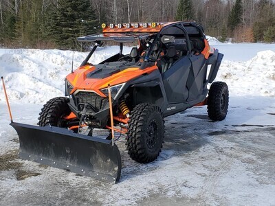 802 Off Road Polaris RZR Pro XP Power Flip Glass Windshield