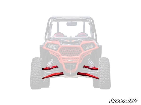 Superatv Polaris RZR XP Turbo High Clearance Boxed A Arms