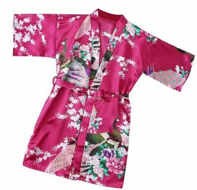 Pink/Purple/Light Purple Kid's Kimono Robes