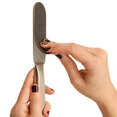 Cuccio Naturale Stainless Steel Pedicure File with 30 Grit Sheets