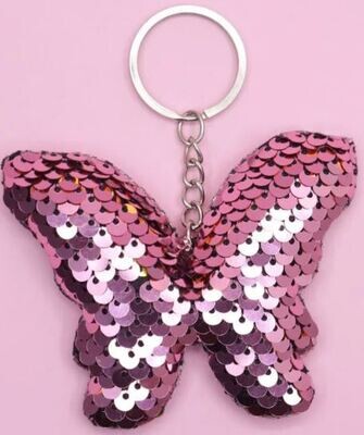 Unicorn/Butterfly/Star Sequin Key Chain