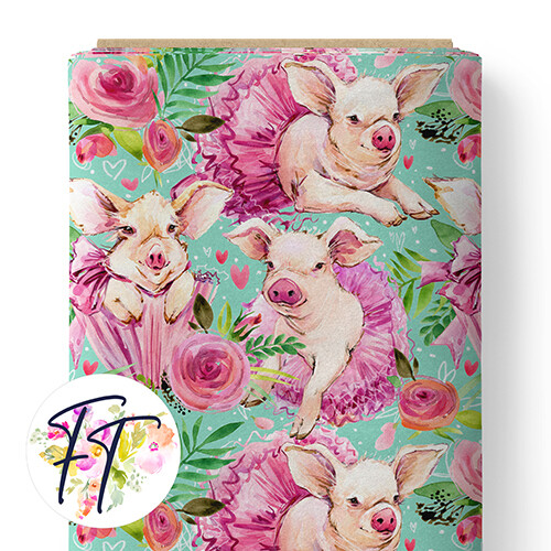 150 - Pretty Pigs Aqua