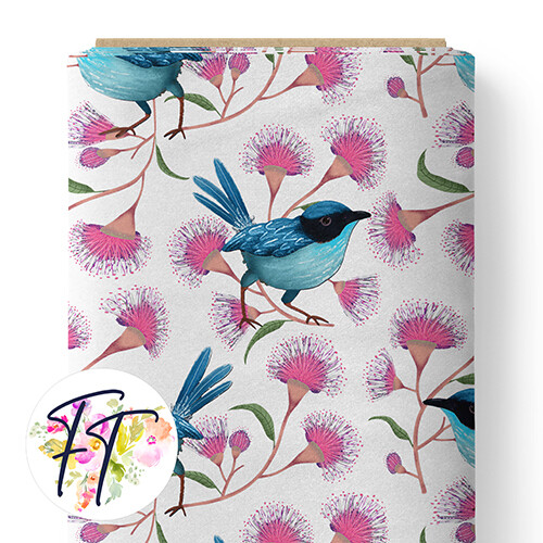 150 - Blue Wren White