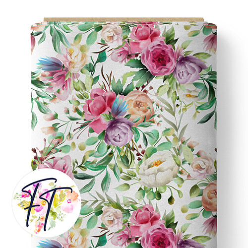 150 - Unicorn Queen Floral White