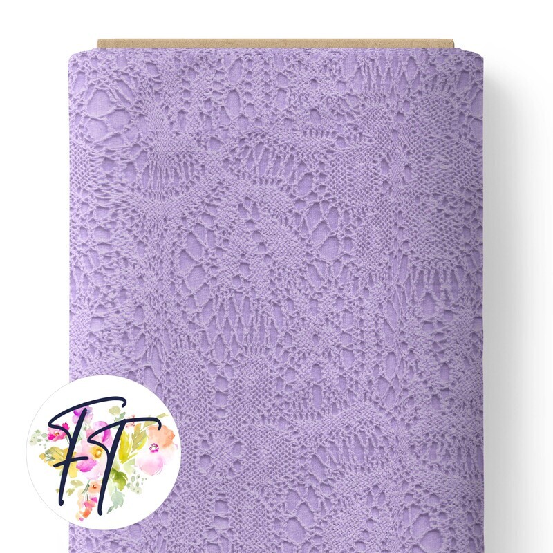 150 - Faux Lace Purple