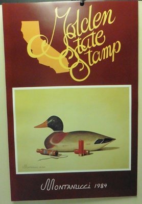 1984 Golden State Duck Stamp Print Poster