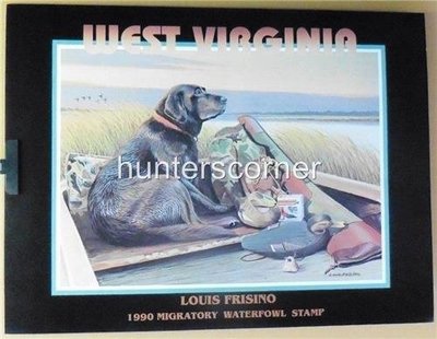 1990 Migratory Waterfowl West Virginia Duck Stamp Poster