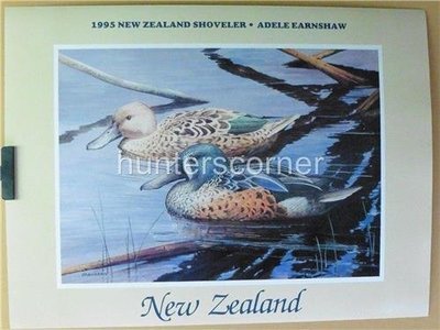 1995 Migratory Waterfowl New Zealand Duck Stamp Poster