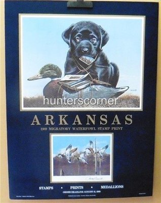 1989 Arkansas Duck Stamp Poster