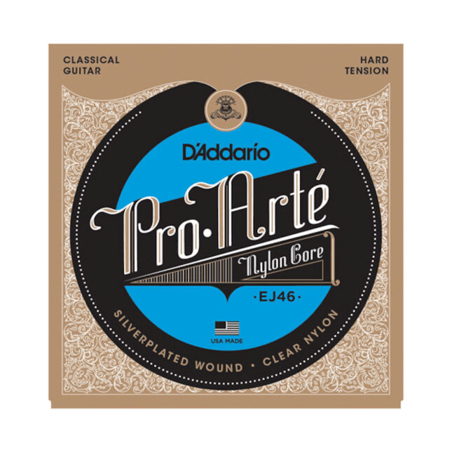 Saiten für Klassikgitarre EJ46 Pro-Arte Nylon, Hard Tension