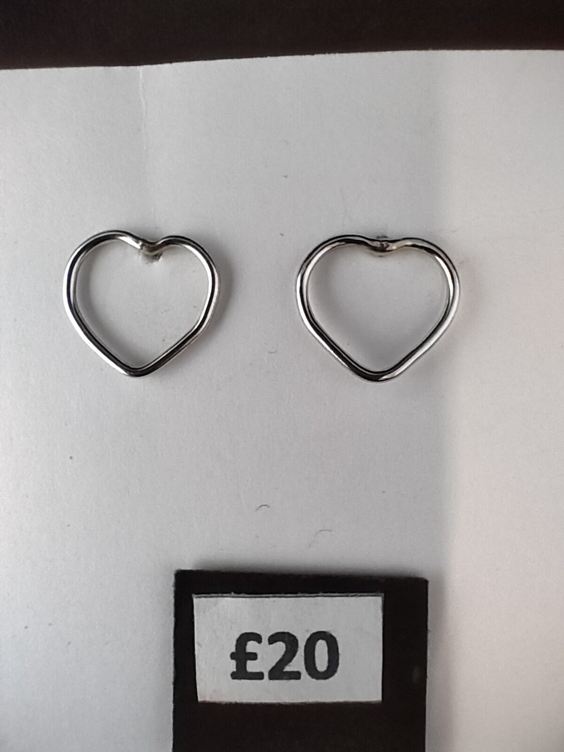 Pandora Asymmetric Pandora 297847 Open Heart Stud Earrings