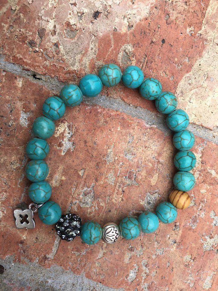 Spring Fling Bracelet! Turquoise Magnesite