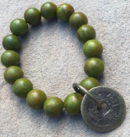 Good Fortune Bracelet w/Taiwanese Coin
