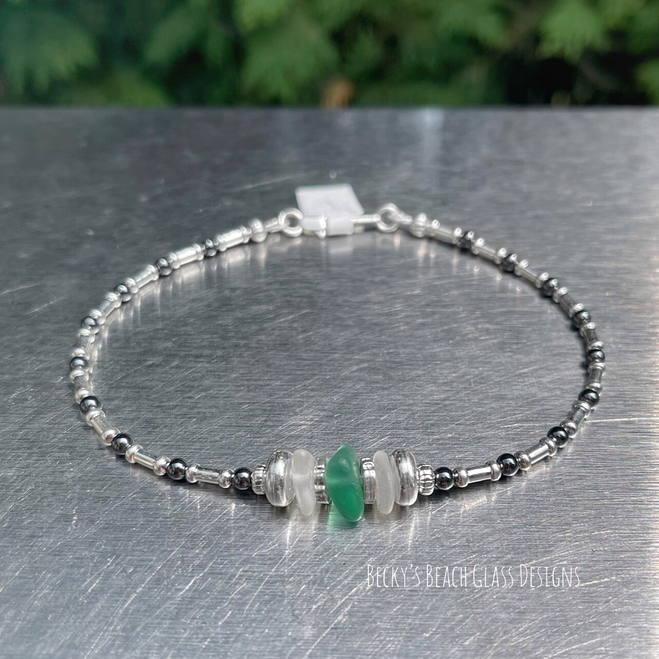 Sea Glass Anklet