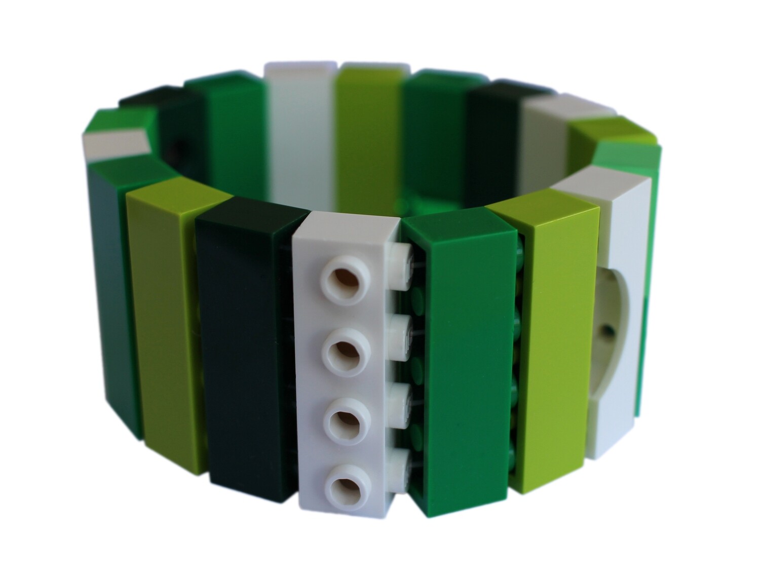 ​Collectible bracelet Model 24 - made from LEGO® bricks on stretchy cords - LUCK - SAINT PATRICK'S DAY
