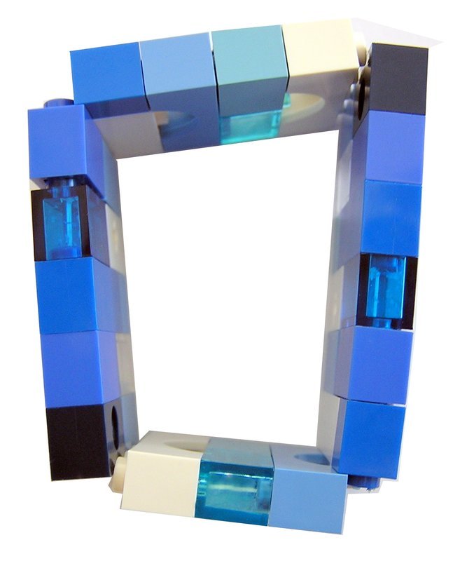 ​Collectible bracelet Model 9 - made from LEGO® bricks on stretchy cords - NAVY