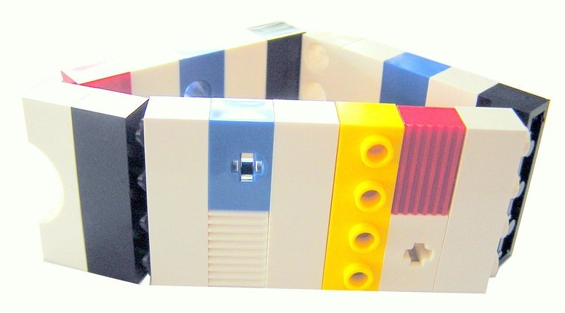 Collectible bracelet Model 16 - made from LEGO® bricks on stretchy cords - MONDRIAN