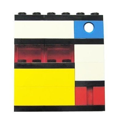​Collectible brooch pin Model 3 - made from LEGO® bricks – MONDRIAN