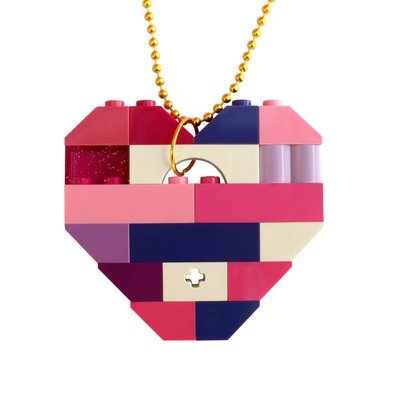 Necklace LEGO® bricks HEART (Single 