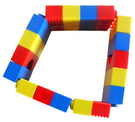 ​Collectible bracelet Model 7 - made from LEGO® bricks on stretchy cords - CIRCUS