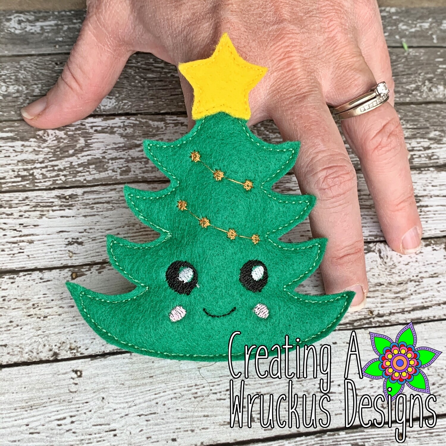 Christmas Tree Finger Friend