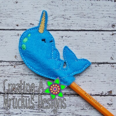 Narwhal Pencil Topper