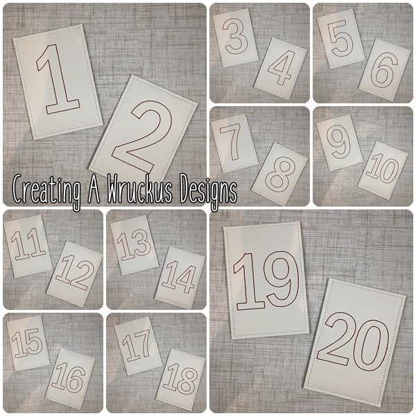 Number Flashcards 5x7 Only