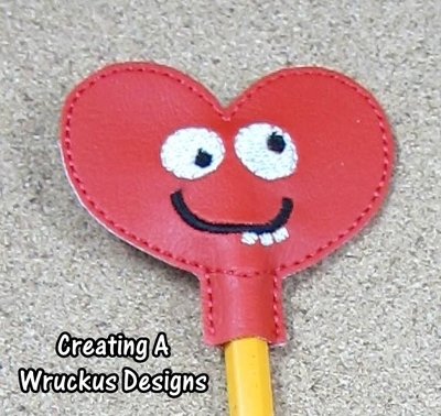 Goofy Heart Pencil Topper