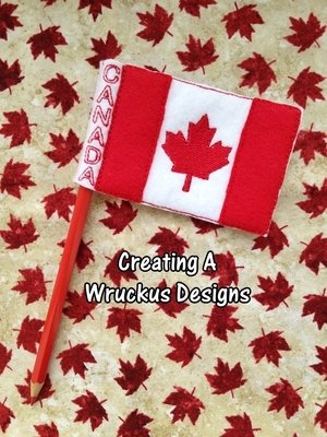 Canadian Flag Pencil Topper
