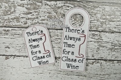 There's Always Time Wine Tag