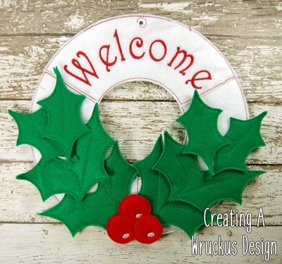 Holly Welcome Wreath