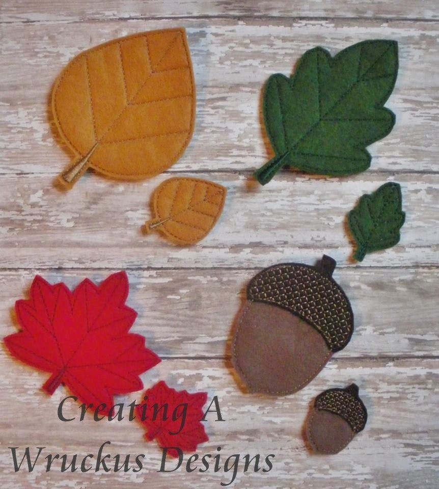 Fall Leaves Set - 4x4 Oversized Included