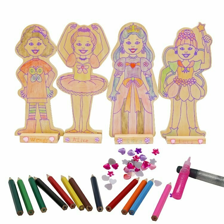 DIY  - les 4 fées en bois, retrait magasin 1h, livraison sous 24/48h