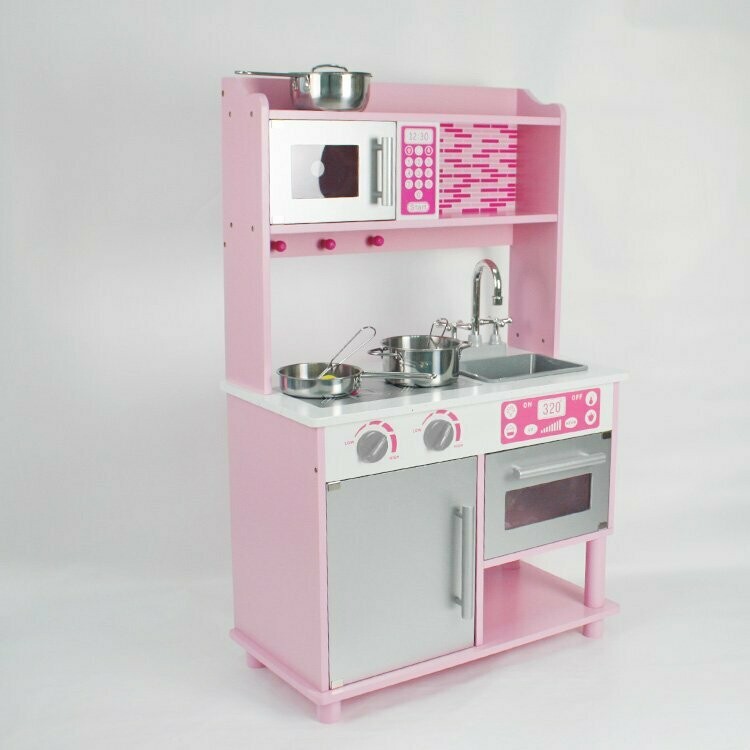 Cuisine enfant en bois, Lila WOODoudou - L60*l30*H93cm, retrait magasin sous 1h, livraison sous 24/48h