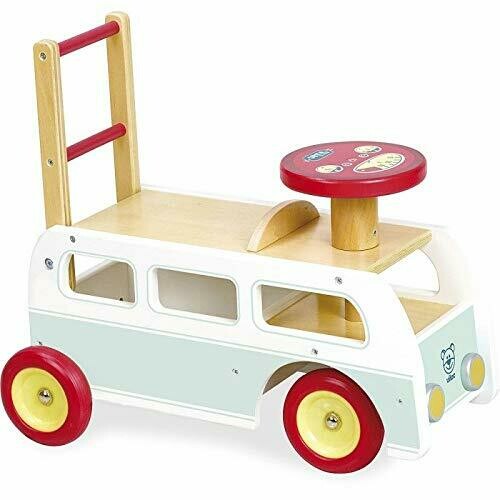 Vilac - Minibus Porteur 2 en 1 - Bois, livraison sous 24/48H à domicile