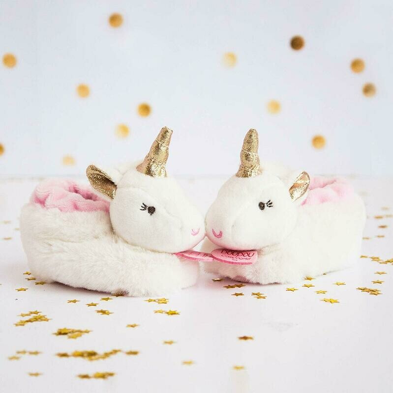 Doudou et Compagnie Chaussons Licorne 0-6 mois, retrait magasin 1h, retrait magasin 1h, livraison sous 3 jours