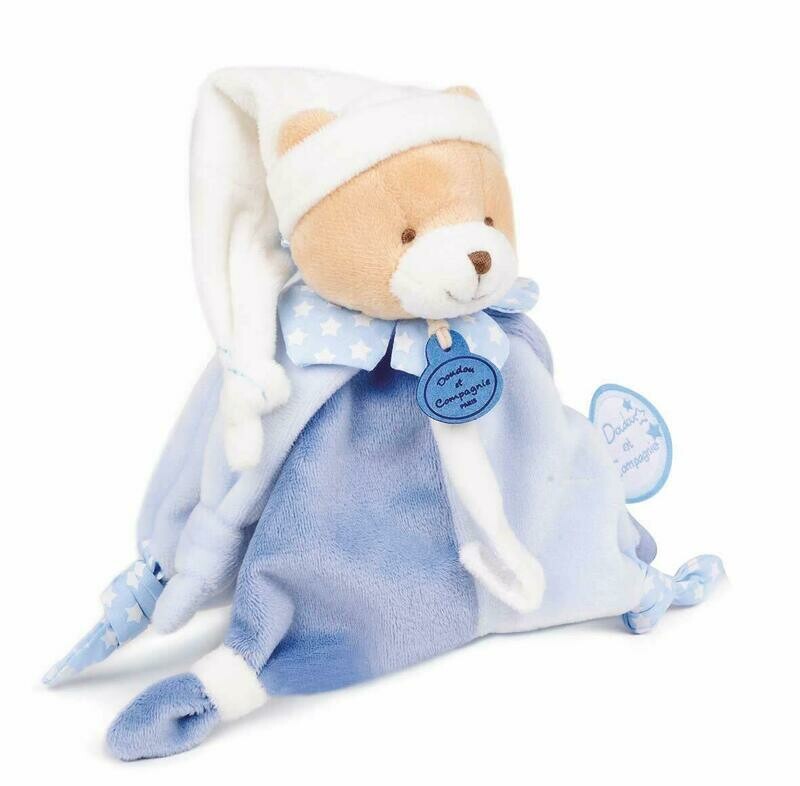 Doudou et Compagnie Petit Chou Doudou Attache-Sucette Bleu, retrait magasin 1h, livraison sous 3 jours