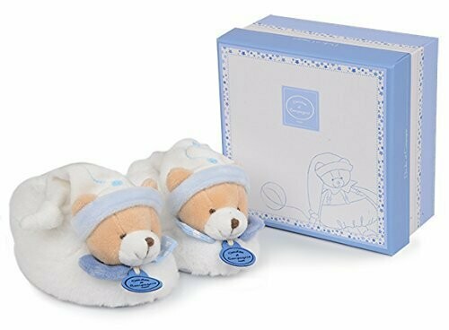 Doudou et Compagnie Petit Chou Chaussons avec Hochet Bleu, retrait magasin 1h, livraison sous 3 jours