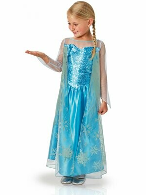 Déguisement classique Elsa Frozen La reine des Neiges™ enfant - Taille 5/6 ans