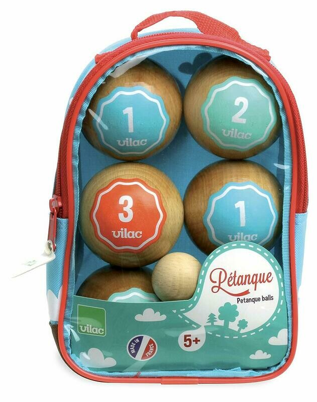 Vilac - Jeu de Pétanque Rétro en sac, retrait magasin 1h, livraison sous 24/48h