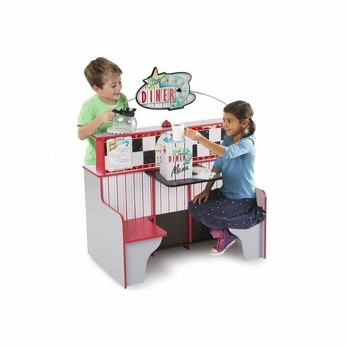 Melissa & Doug grande cuisine bois - Star Diner Restaurant 2 en 1, livraison sous 10 jours